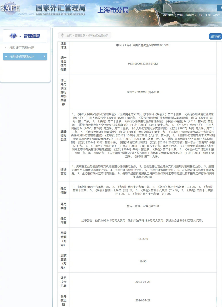 上海银行外汇(上海银行外汇牌价实时汇率查询表)